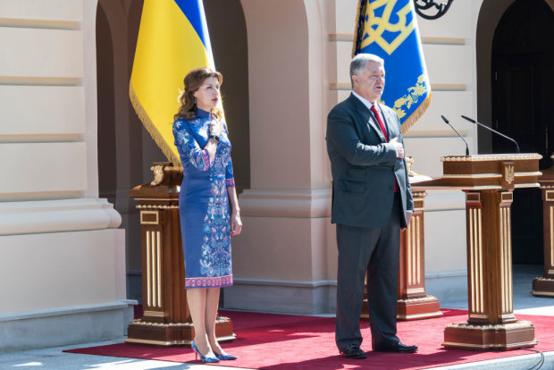Петро і Марина Порошенко на Дні Незалежності 2017