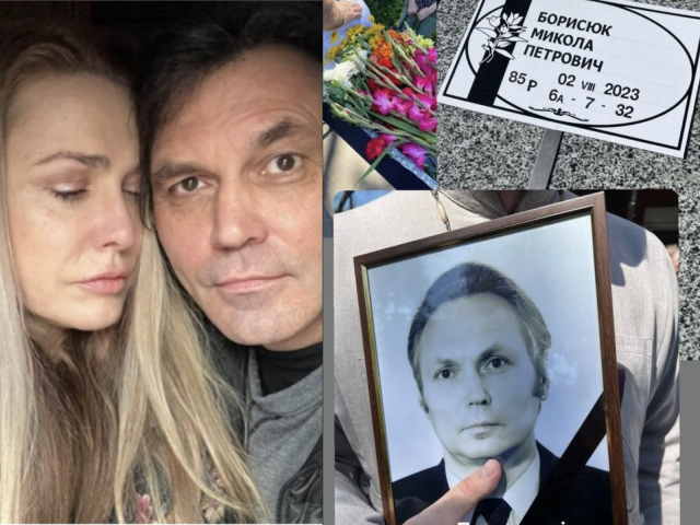 Ольга Сумская показалась на похоронах – ушел из жизни свекор актрисы Николай Борисюк