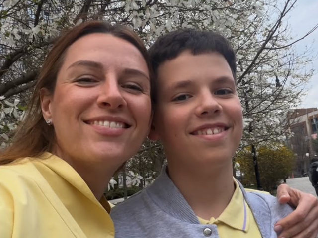 Христина Решетнік з сином, фото з соцмереж