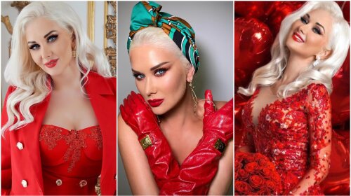 Красный - ее любимый цвет: Катя Бужинская показала ТОП-5 ярких образов с эффектным декольте (фото)