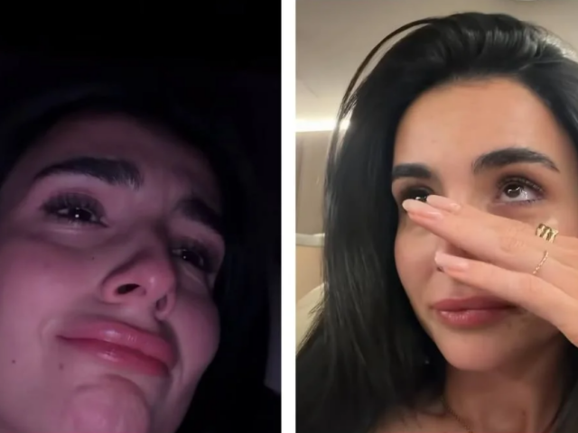 Анна Трінчер у сльозах