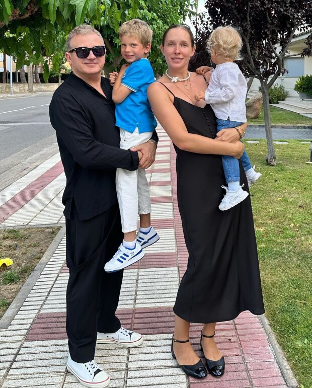 Катя Осадчая и Юрий Горбунов с сыновьями Иваном и Данилой