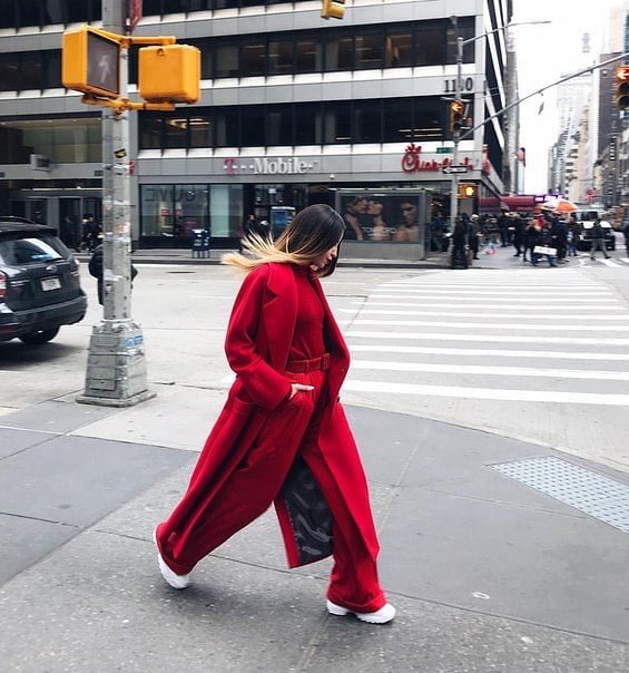 Надя Дорофеева прогулялась по Нью-Йорку