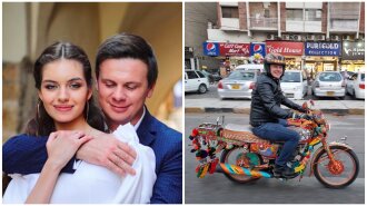 Молодя дружина не проти покататися разом з ним: Комаров на ексклюзивному мотоциклі відправиться досліджувати Пакистан
