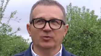 Юрій Горбунов, кадр з інтер'ю