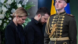 Похороны Леонида Кравчука: Зеленский с женой провели в последний путь первого президента Украины (фото)