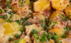 Картошка с беконом и сыром