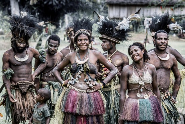 Папуасы племени Самбия