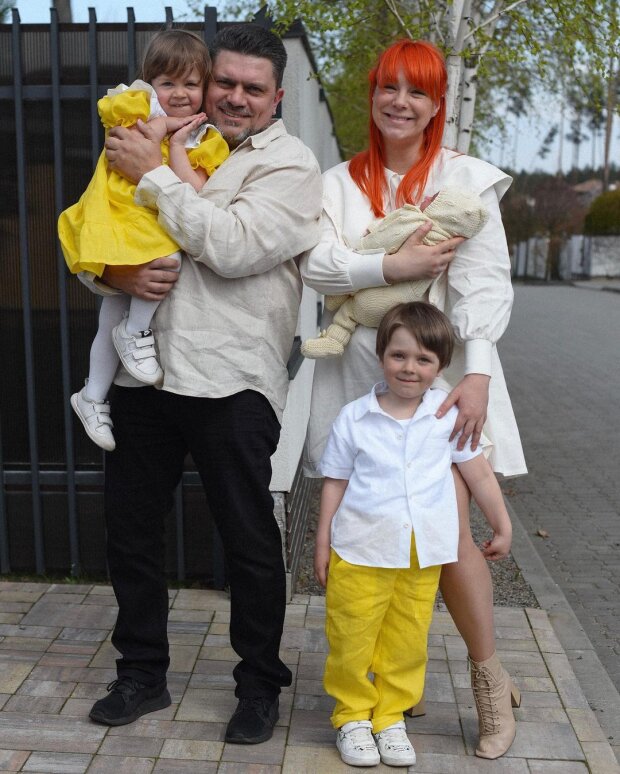 Світлана Тарабарова із сім'єю