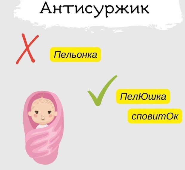 какие ошибки в украинском языке делают родители