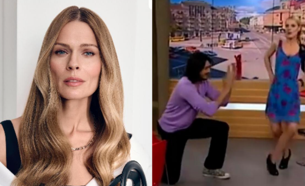 Оля Фреймут и Сергей Притула, фото из соцсетей