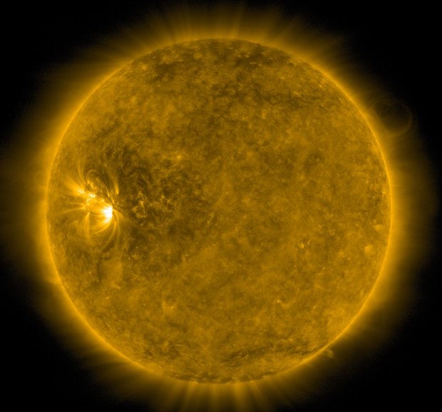 Знімок Сонця спектральної лінії (фото Лабораторії рентгенівської астрономії сонця)