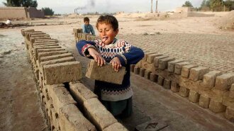 child labour-brick-factory