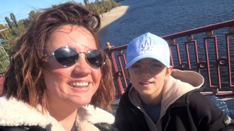 Оля Цибульська із сином