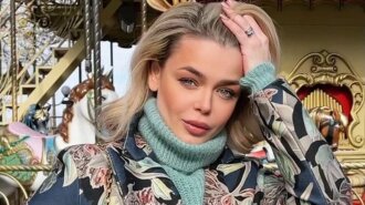 В цветастом пальто: Гросу впечатлила оригинальным зимним образом – не каждая решиться такое надеть (фото)