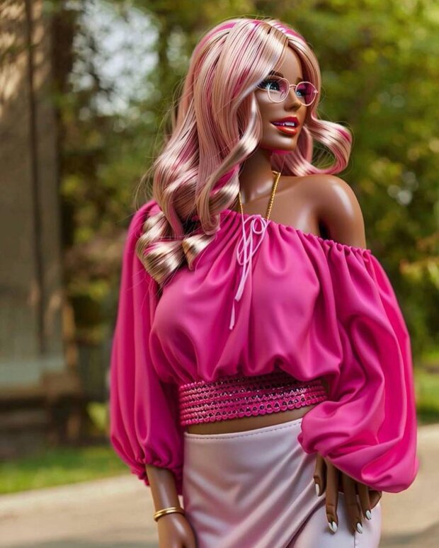 Кукла Барби в наряде от Андре Тана