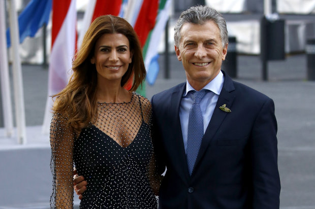 Президент Аргентини Маурісіо Макрі і його дружина Хулиана Авада