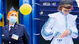 Надихнулися відвагою і самовіддачею: український бренд пошив сукню з принтом "Укрзалізниці"