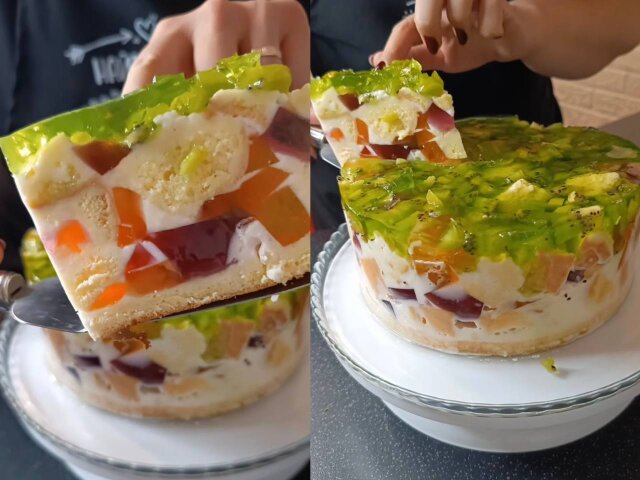 Торт Битое стекло — ретро десерт, который всегда уместен