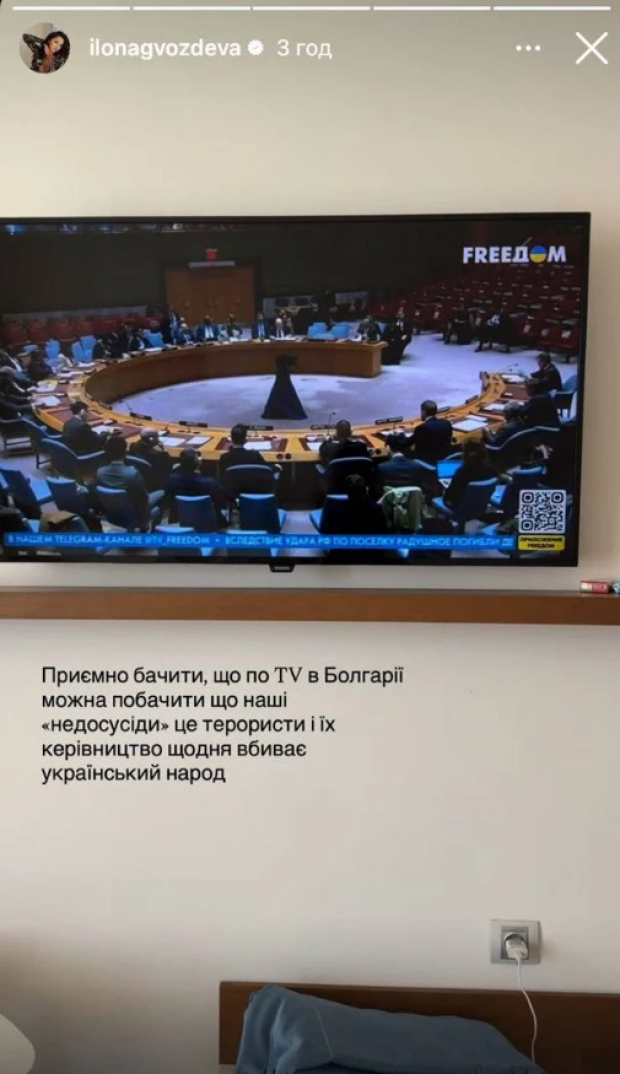 Скрин публикации Илоны Гвоздевой
