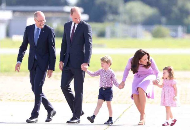 Кейт Миддлтон и Принц Уильям с детьми