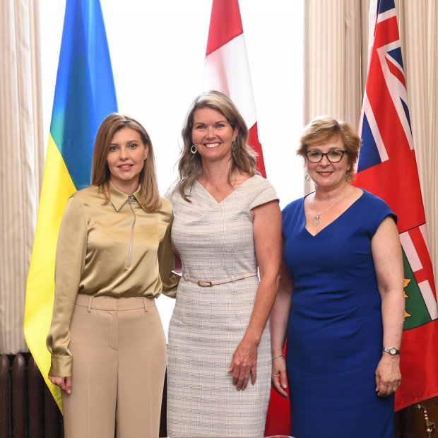 Олена Зеленська на зустрічі з канадськими чиновниками