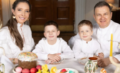 Катя Осадчая и Юра Горбунов с семьей, фото из соцсетей