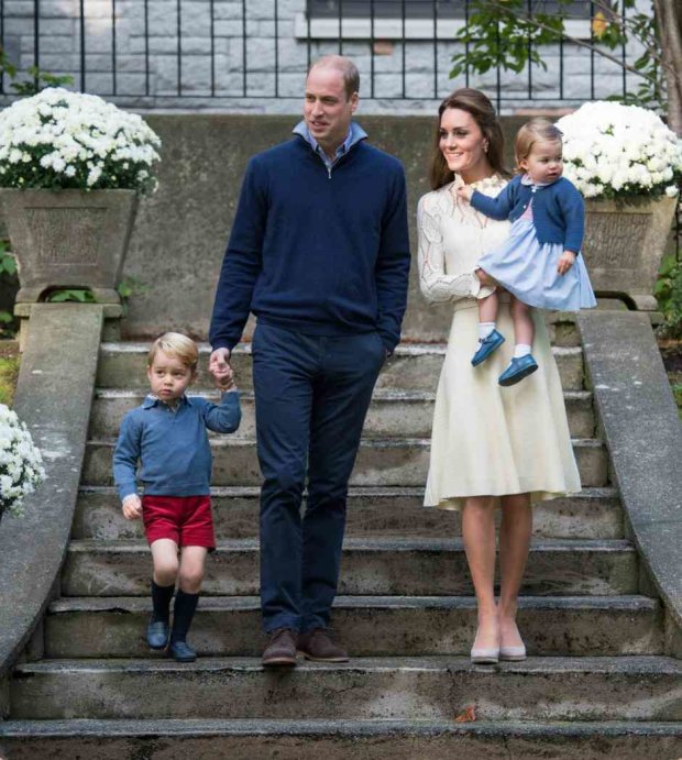 Герцог и герцогиня Кембриджская с детьми