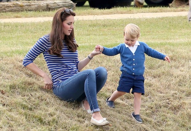 Герцогиня Кембриджская Кэтрин и принц Джордж