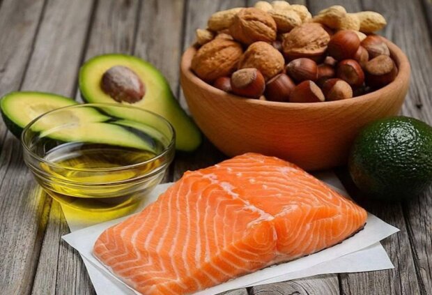 Правильное питание, продукты с высоким содержанием жиров, изображение из свободных источников