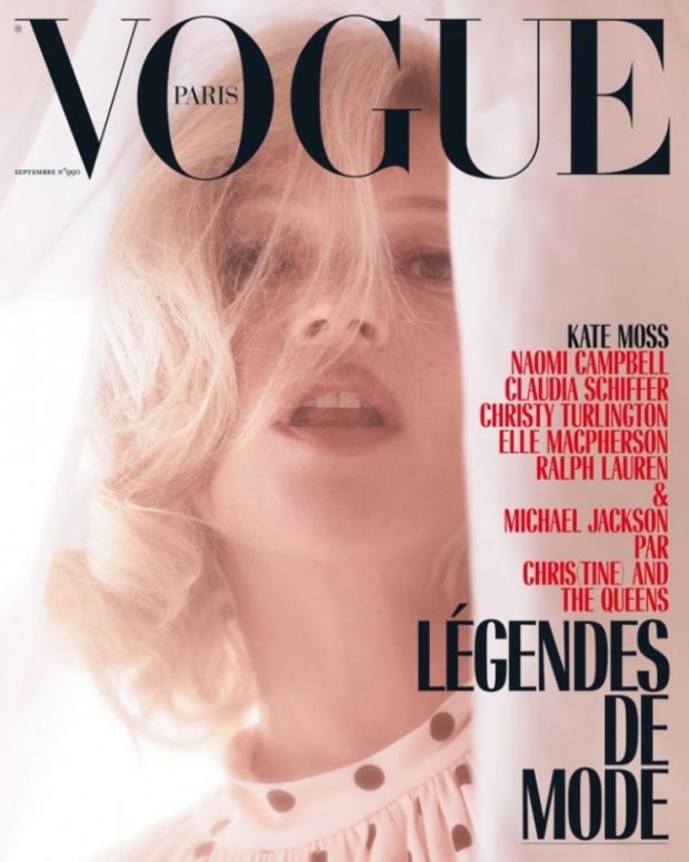Кейт Мосс на обложке французского Vogue в образе Мэрилин Монро