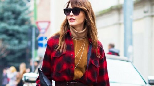 plaid-shirt-belted-dress-boots-street-style-