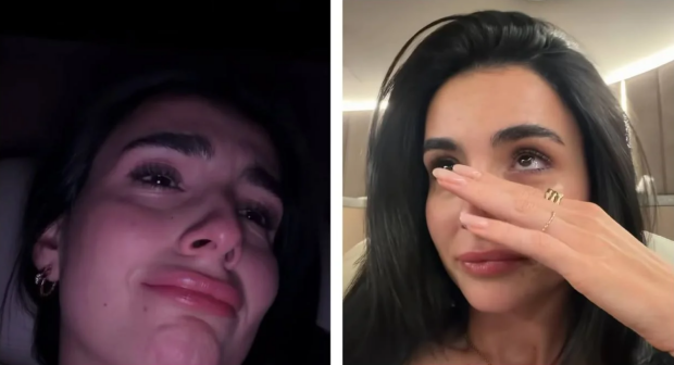 Анна Трінчер у сльозах