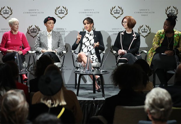 Меган Маркл посетила дискуссию, которая была посвящена правам женщин.