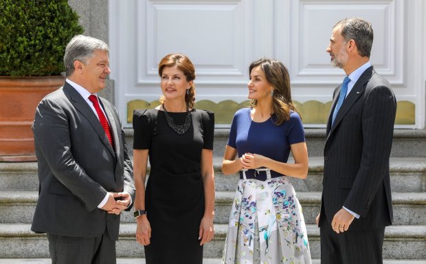 Петр и Марина Порошенко, король и королева Испании