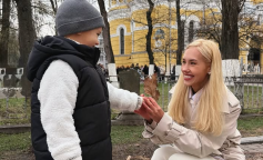 Даша Квіткова з сином Левом, фото з соцмереж