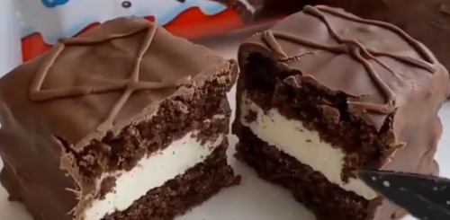 Десерт Kinder Delice, кадр з відео