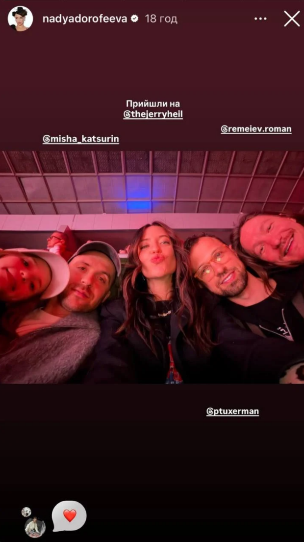 Сториз Наді Дорофєєвої