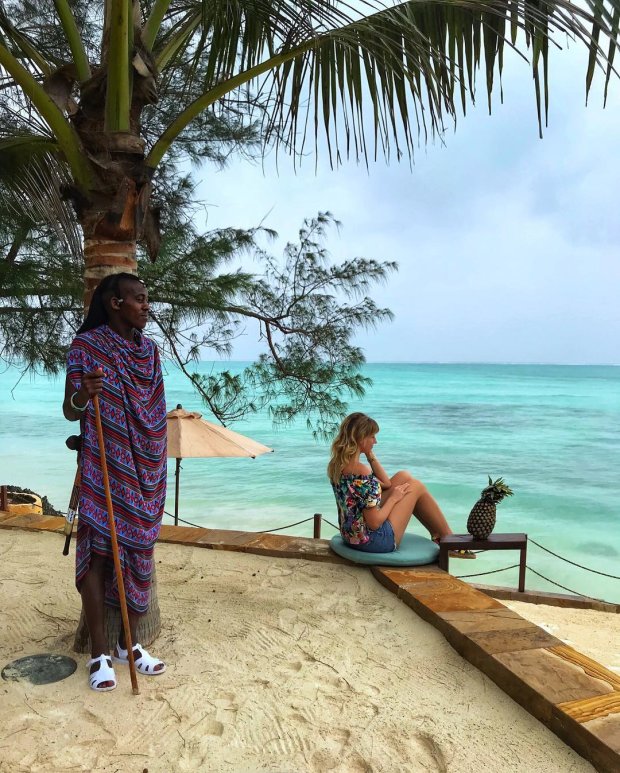 Леся Никитюк отдыхает с женихом на архипелаге Занзибар