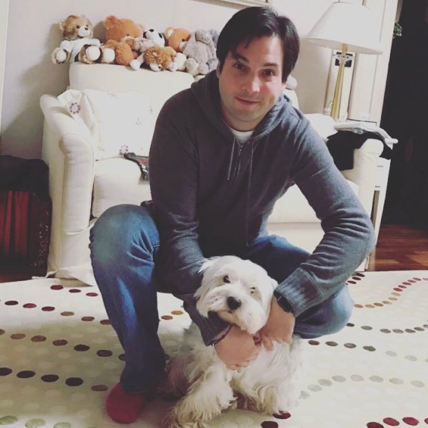 Борис Єльцин з собакою
