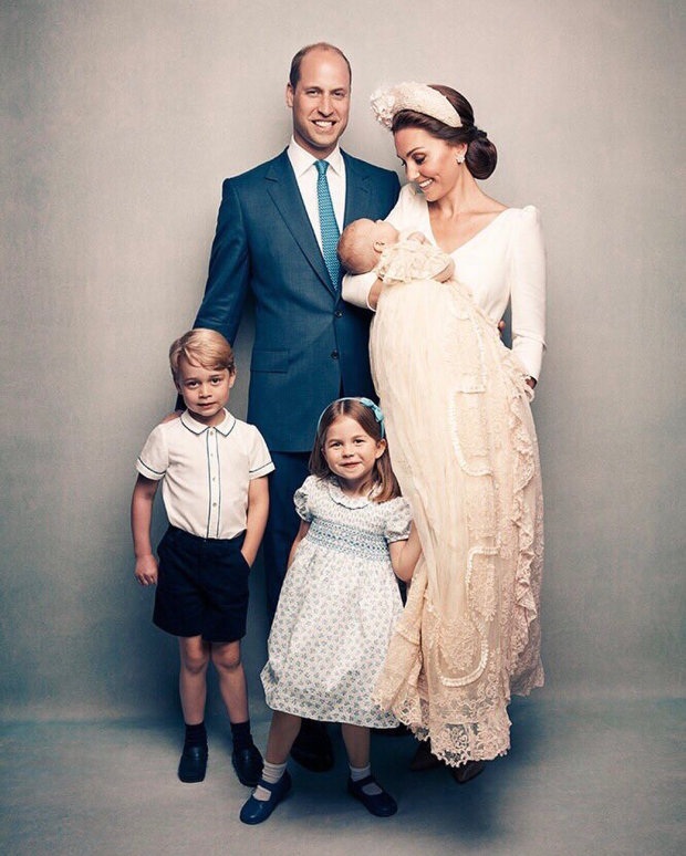 Принц Уильям, Кейт Миддлтон, их дети принц Джордж, принцесса Шарлотта и принц Луи