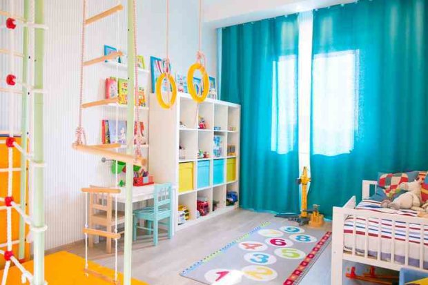 детские комнаты, варианты детских, яркие варианты