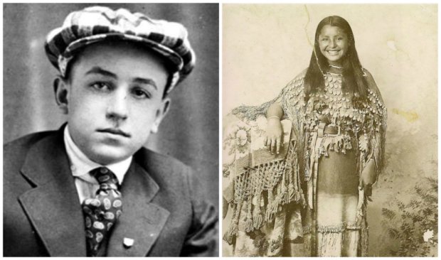 Подростки США: 16-летний Уолт Дисней и девочка из племени кайова