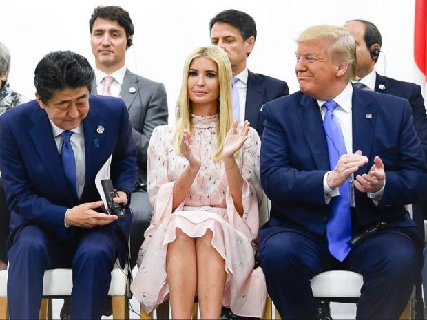 Иванка и Дональд Трамп на саммите G20