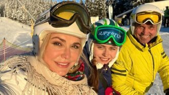Підкорила засніжені Карпати на лижах: з'явилися перші фото Ольги Сумської з відпустки в Буковелі