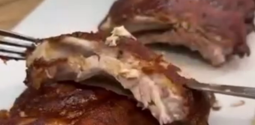 Свинячі ребра в глазурі, кадр з відео