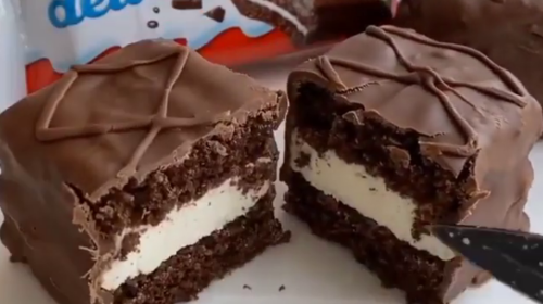 Десерт Kinder Delice, кадр з відео