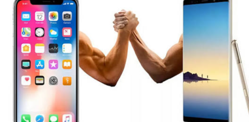iPhone и Samsung