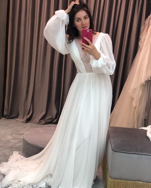 Ольга Цибульская, фото, свадебное платье