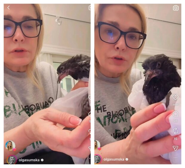 Кадр из видео Ольги Сумской